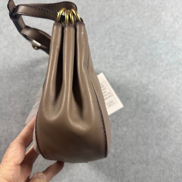 Michael Kors Quincy Boho Medium Leather Saddlebag - Picture 8 of 10